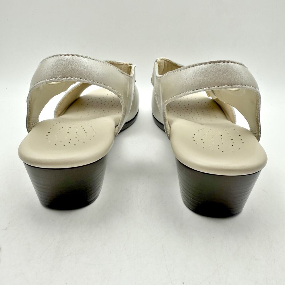 SAS Womens Suntimer Heeled Sandal US 11 Narrow Cream Leather NIB - Picture 10 of 13